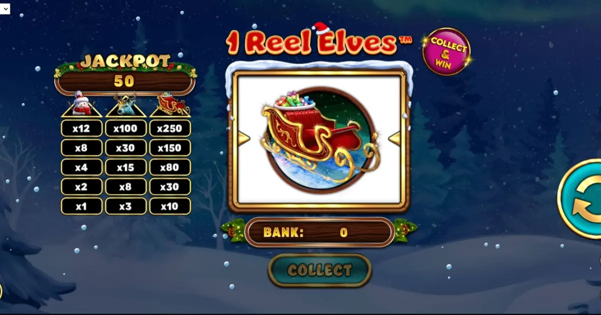 1 Reel Elves Slot — screenshot