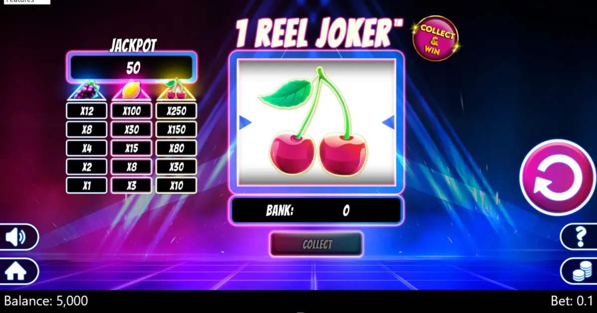 1 Reel Joker Slot — screenshot