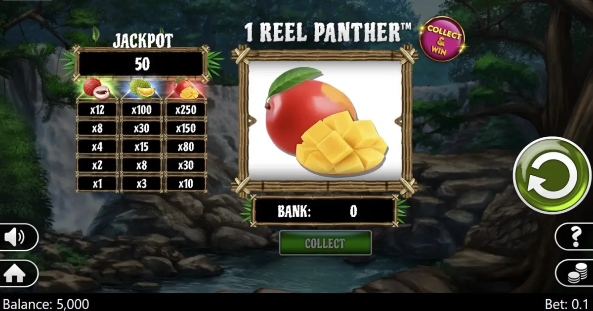 1 Reel Panther Slot — screenshot