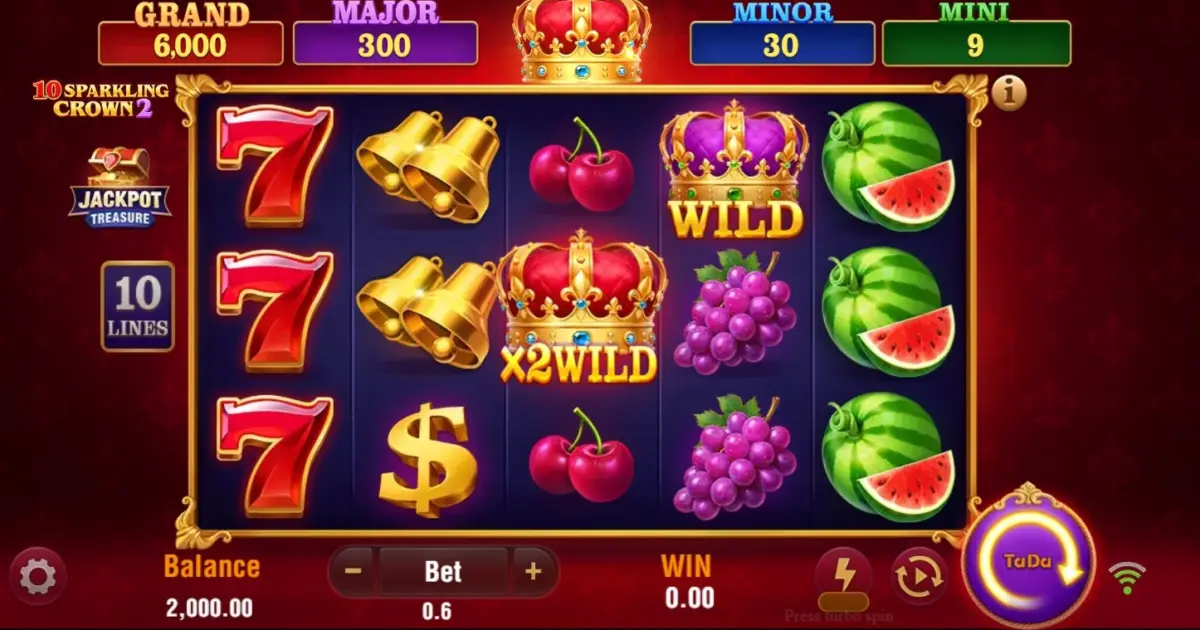 10 Sparkling Crown 2 Slot — screenshot