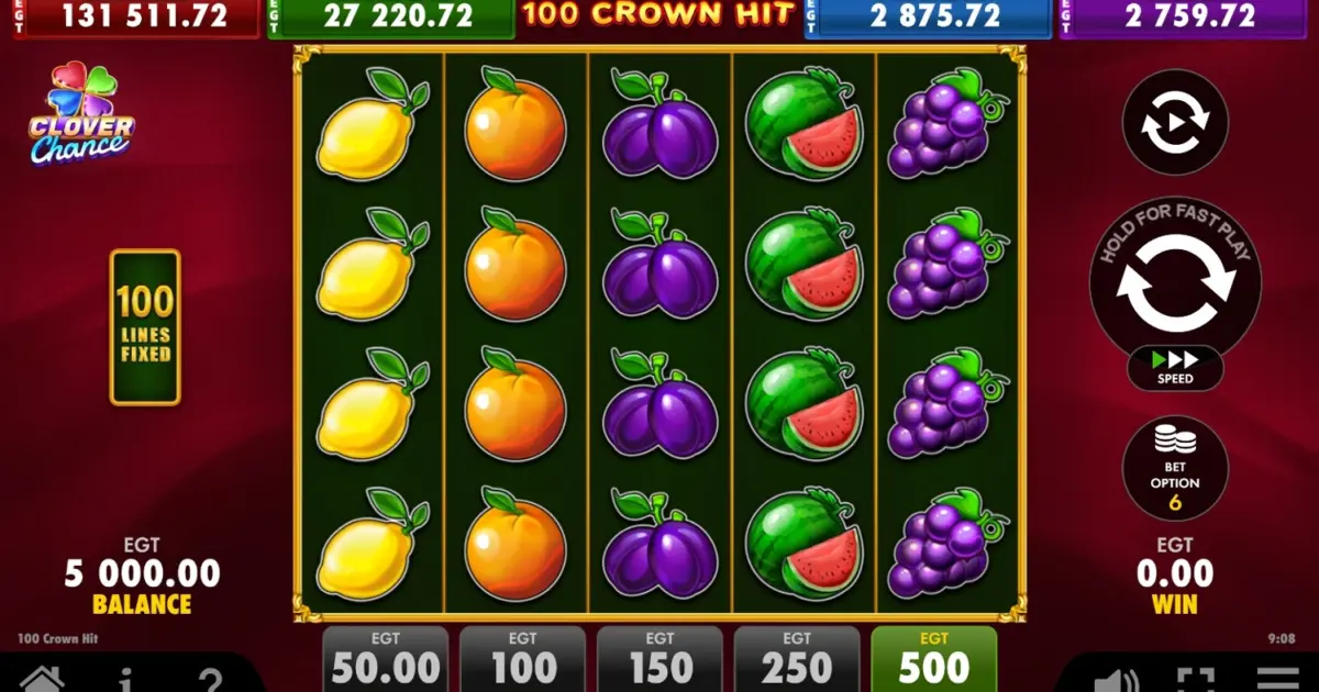 100 Crown Hit Slot — screenshot