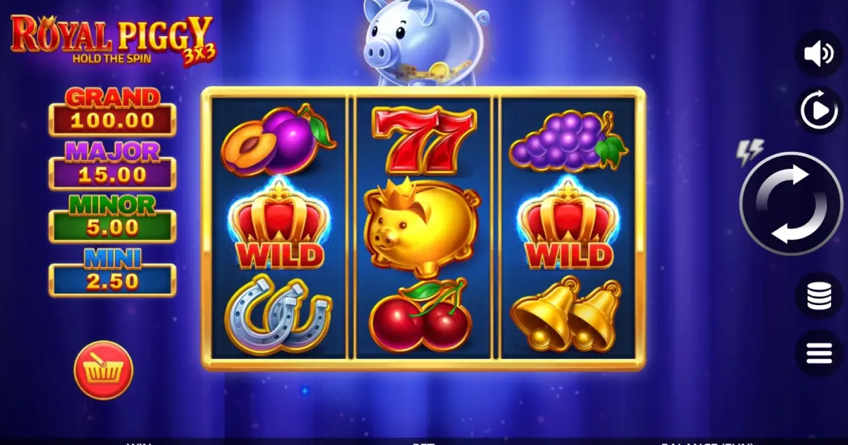3×3 Royal Piggy Hold the Spin Slot — screenshot