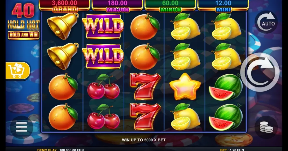 40 Hold Hot Hold And Win Slot — screenshot