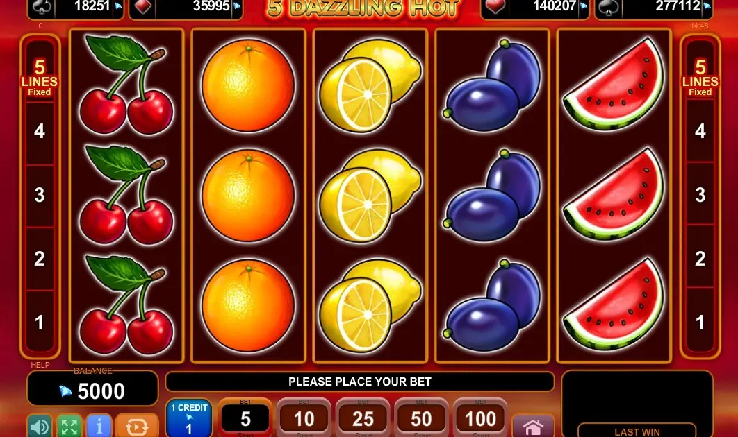 5 Dazzling Hot Slot — screenshot