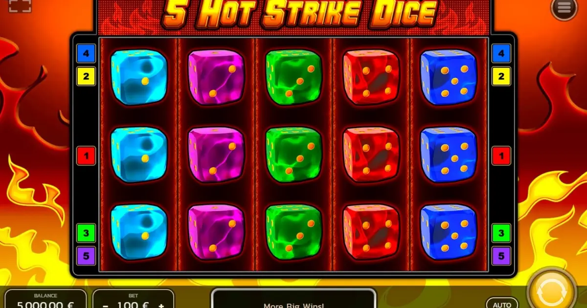 5 Hot Strike Dice Slot — screenshot
