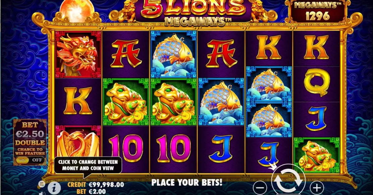5 Lions Megaways — screenshot