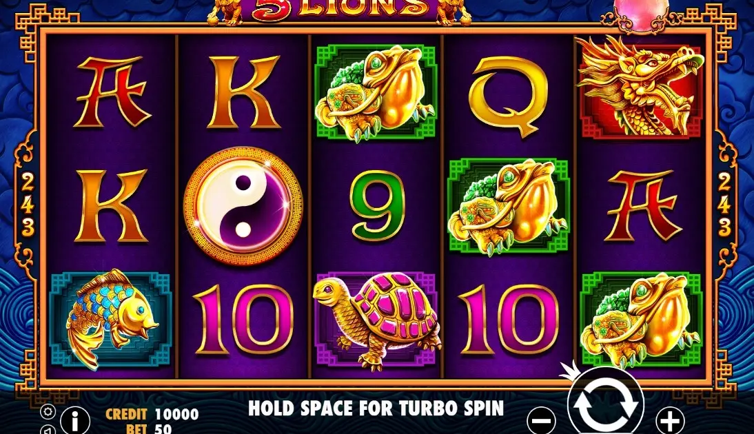 5 Lions Slot — screenshot