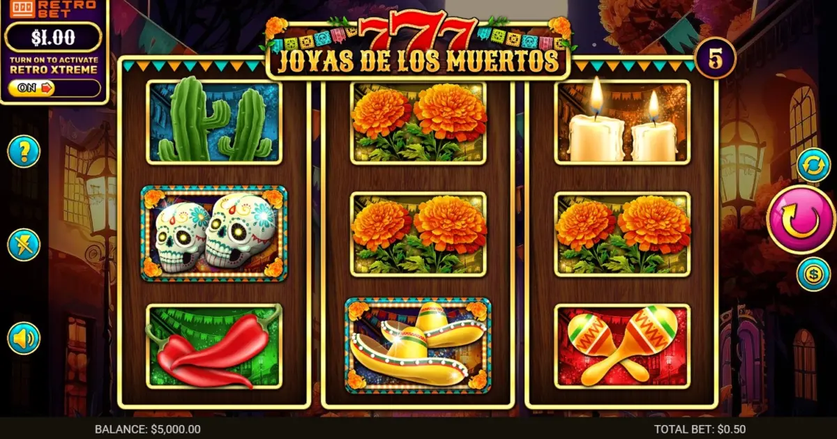 777 – Joyas De Los Muertos Slot — screenshot