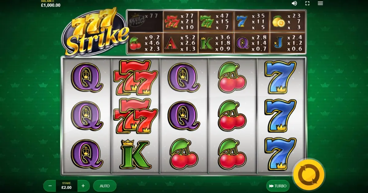 777 Strike Slot — screenshot