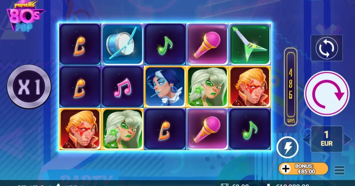 80sPop Slot — screenshot