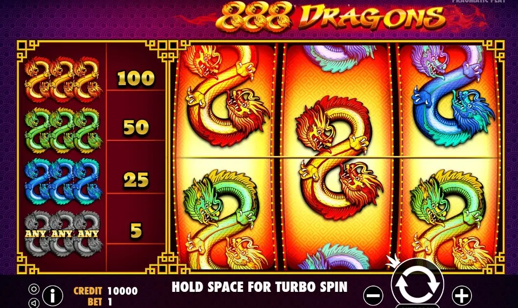 888 Dragons Slot — screenshot