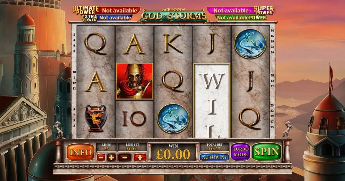 Age of the Gods: God of Storms Slot — screenshot