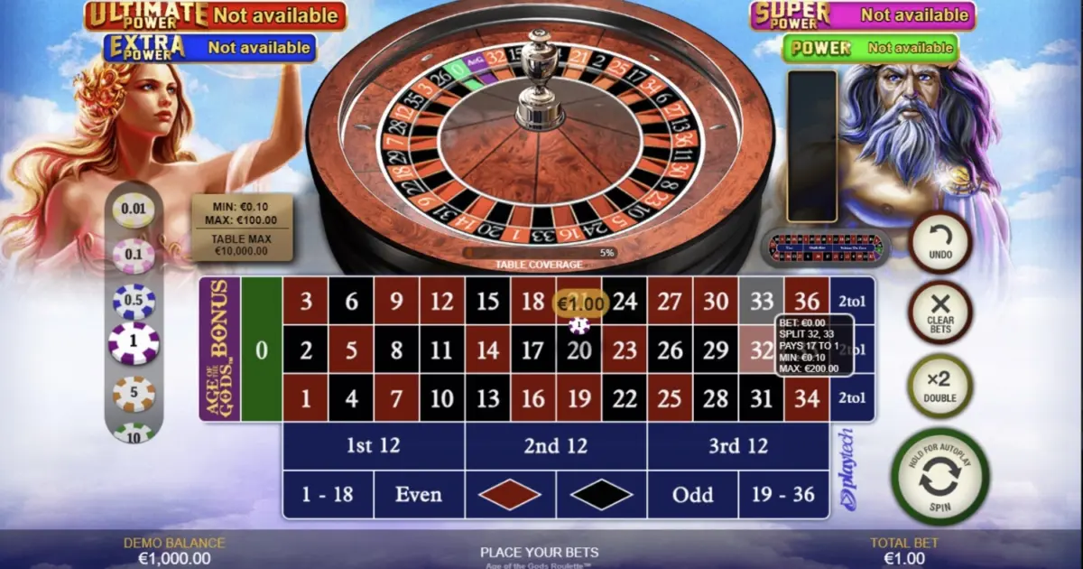 Age of the Gods: Roulette — screenshot