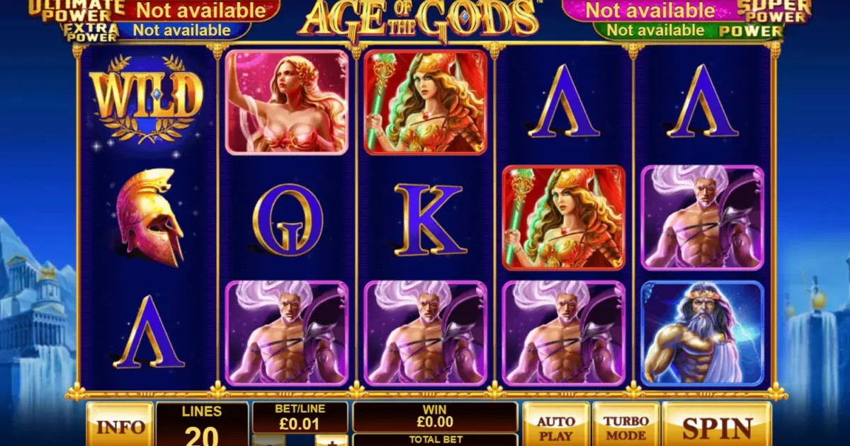 Age of the Gods Slot — screenshot