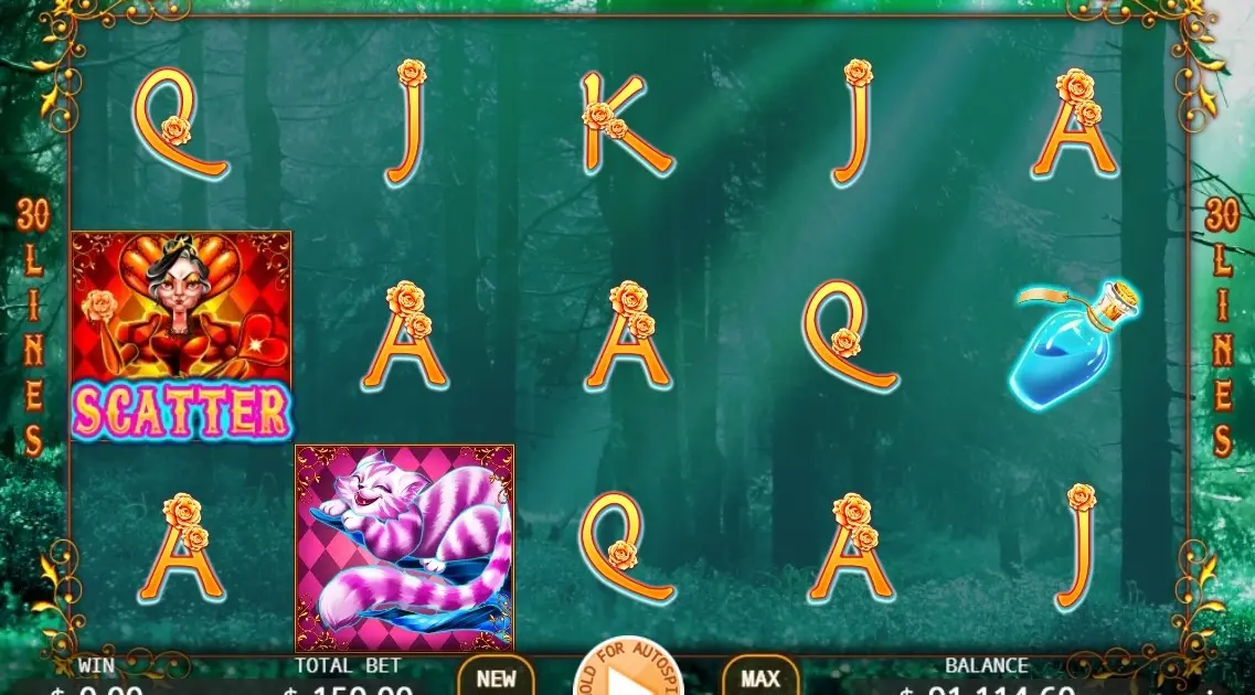 Alice In MegaLand Slot — screenshot