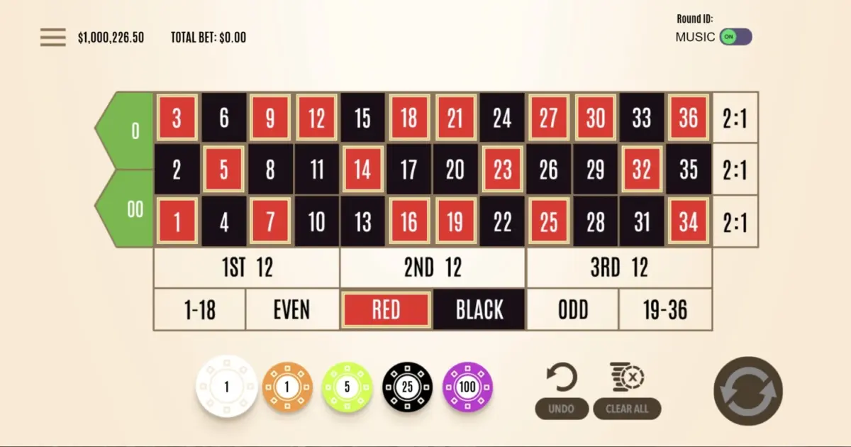 American Roulette (Flipluck) — screenshot
