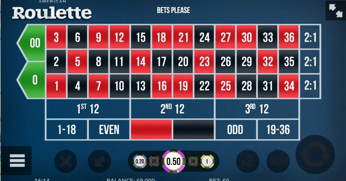 American Roulette (Gluck Games) — screenshot