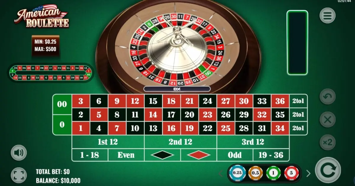 American Roulette (Platipus) — screenshot