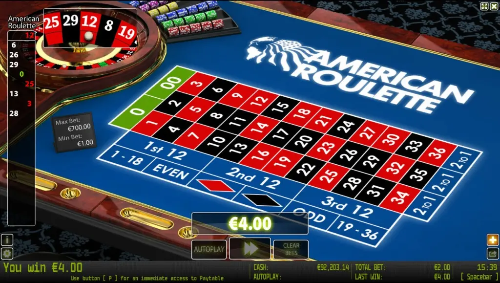 American Roulette Pro — screenshot