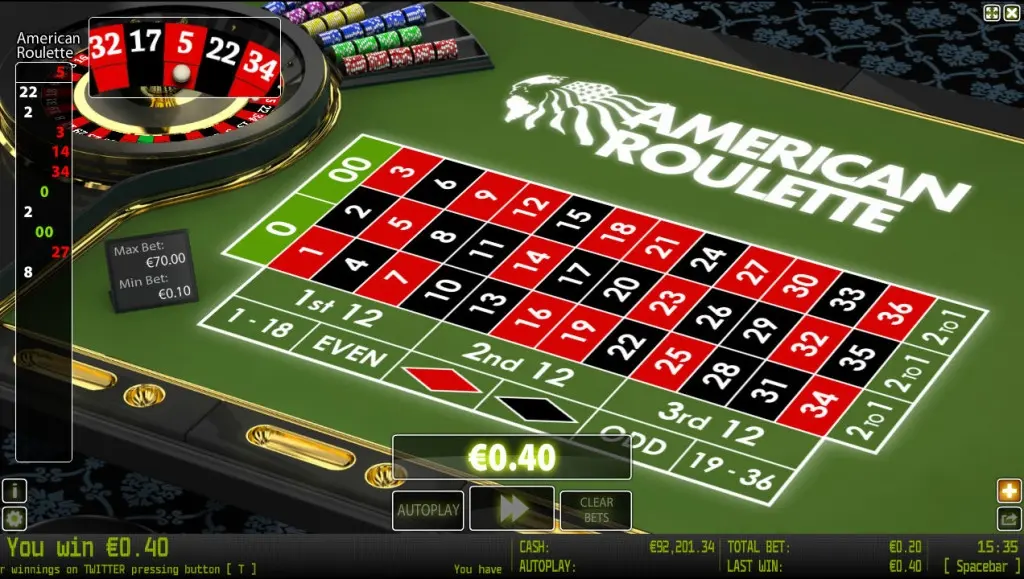 American Roulette (Worldmatch) — screenshot