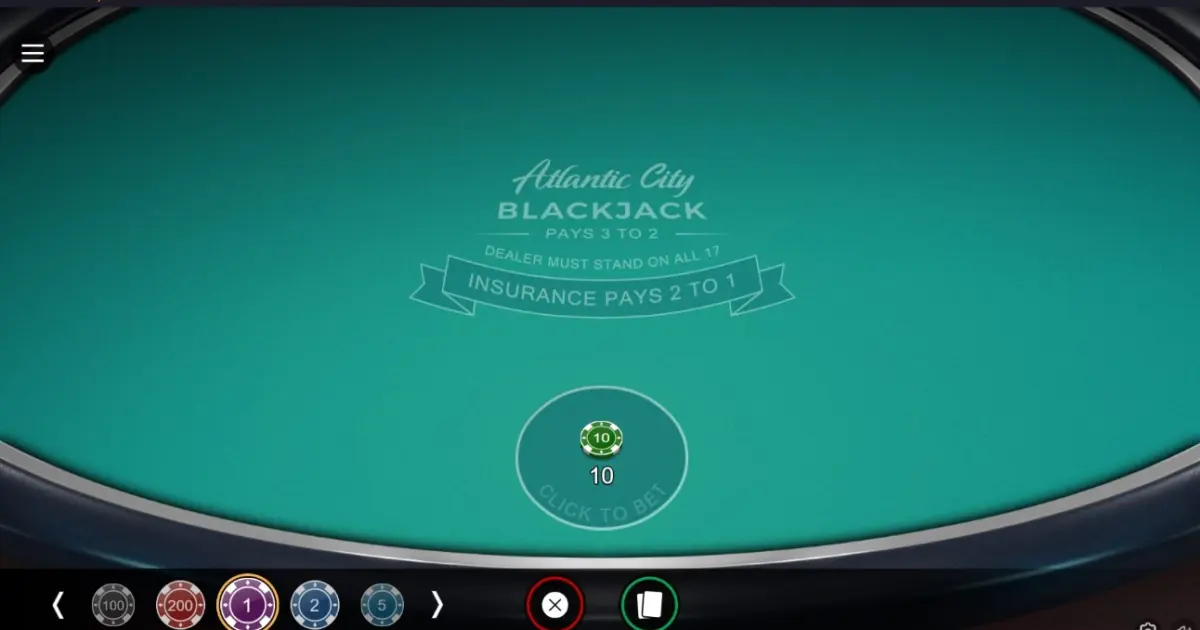 Atlantic City Blackjack — screenshot