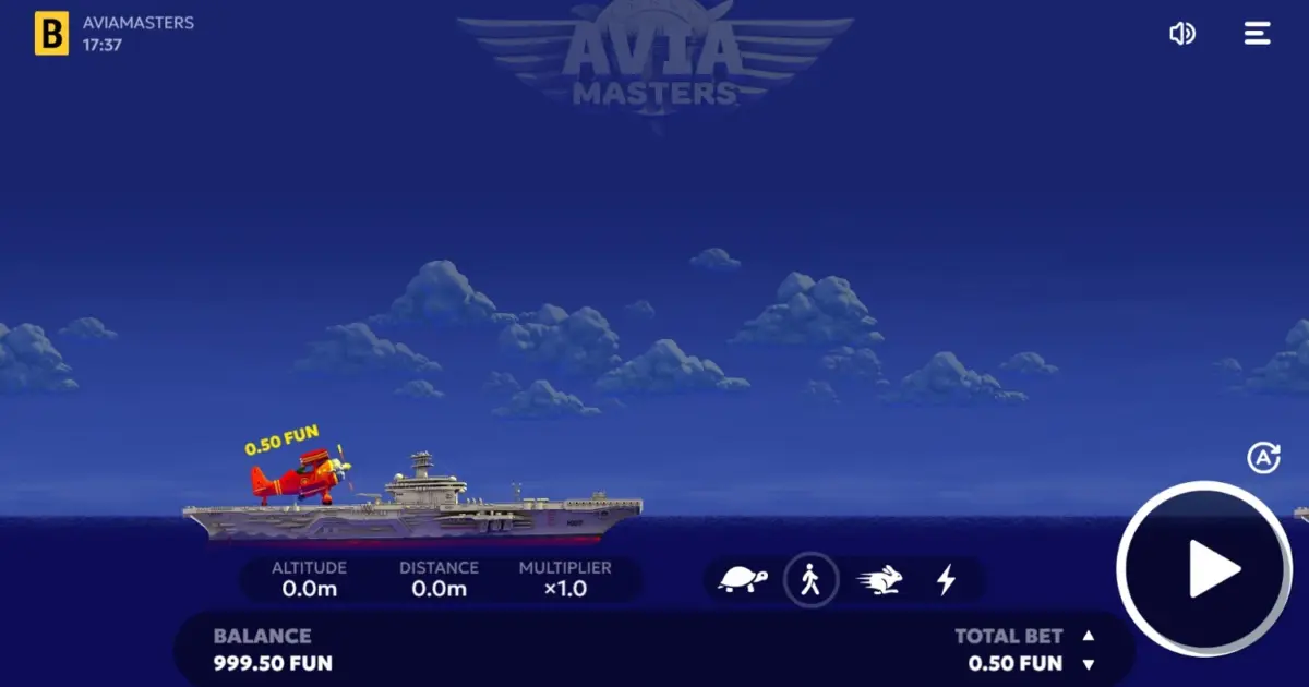 Aviamasters Crash Game — screenshot