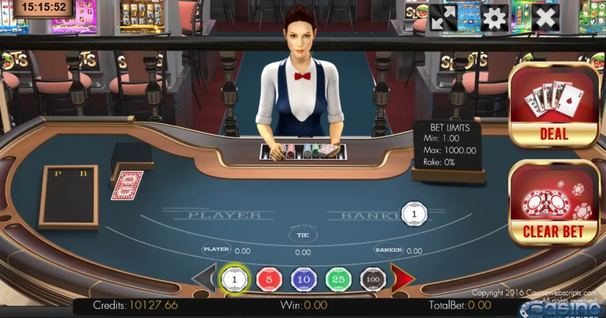 Baccarat 3D Dealer — screenshot