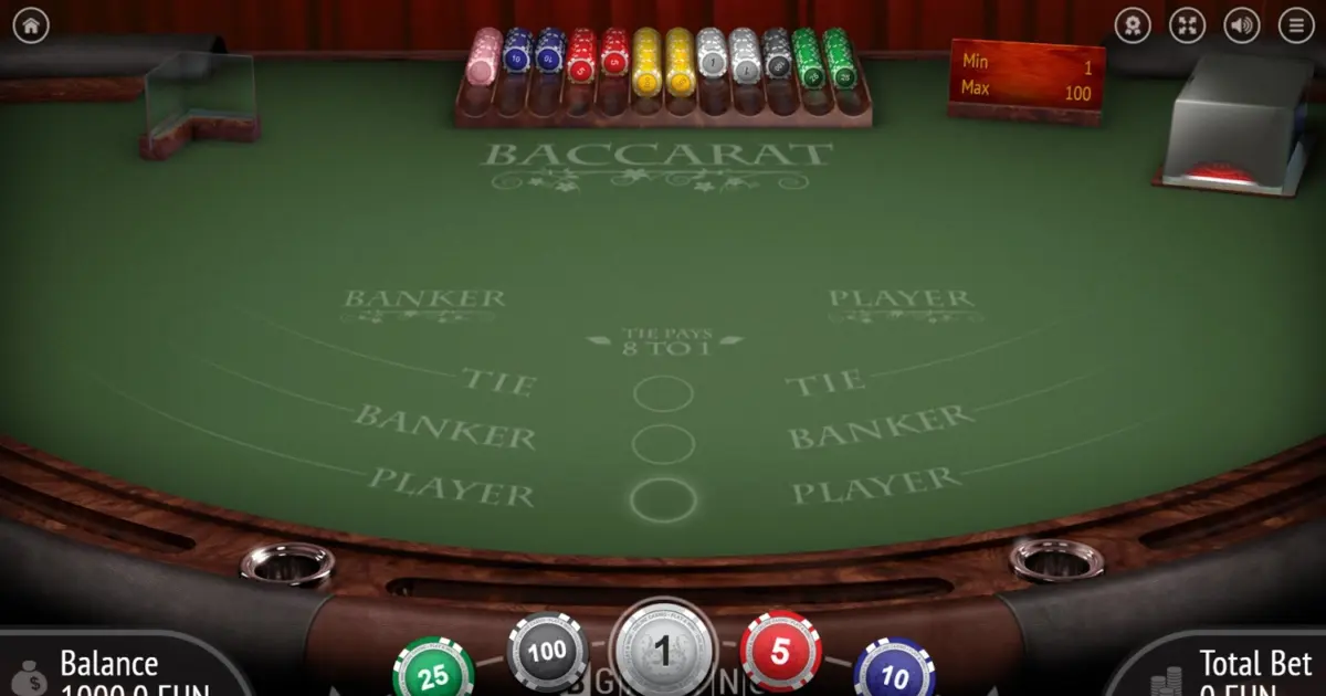 Baccarat (BGaming) — screenshot