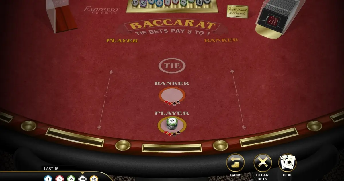 Baccarat (Espresso) — screenshot