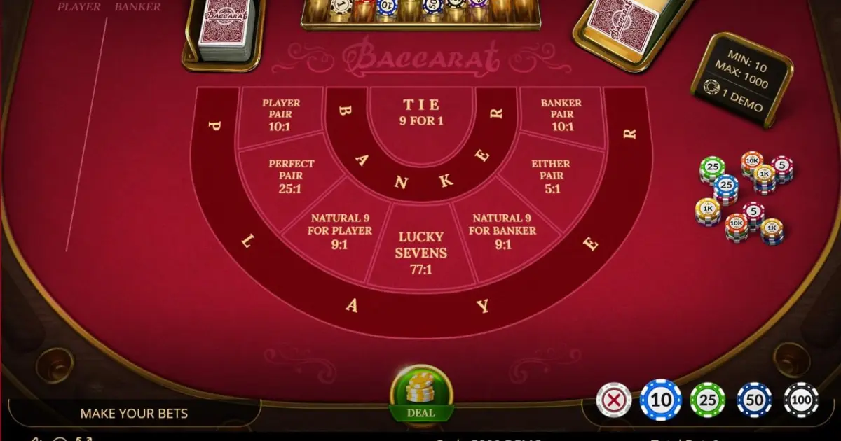 Baccarat (Evoplay) — screenshot