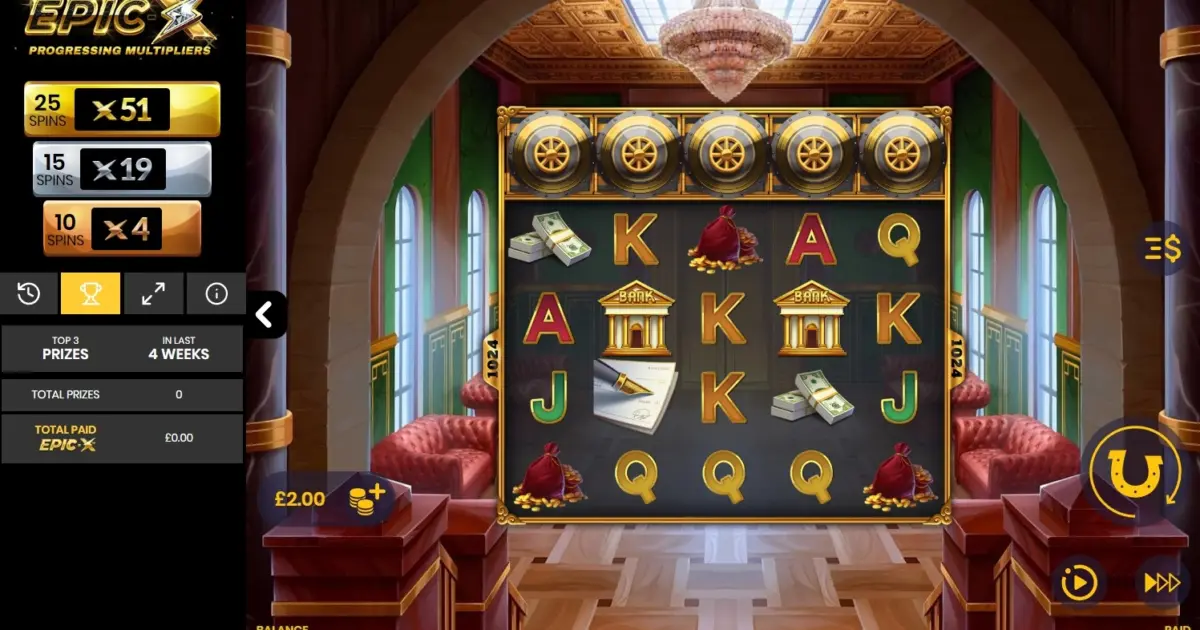 Banker’s Gold Epic X Slot — screenshot