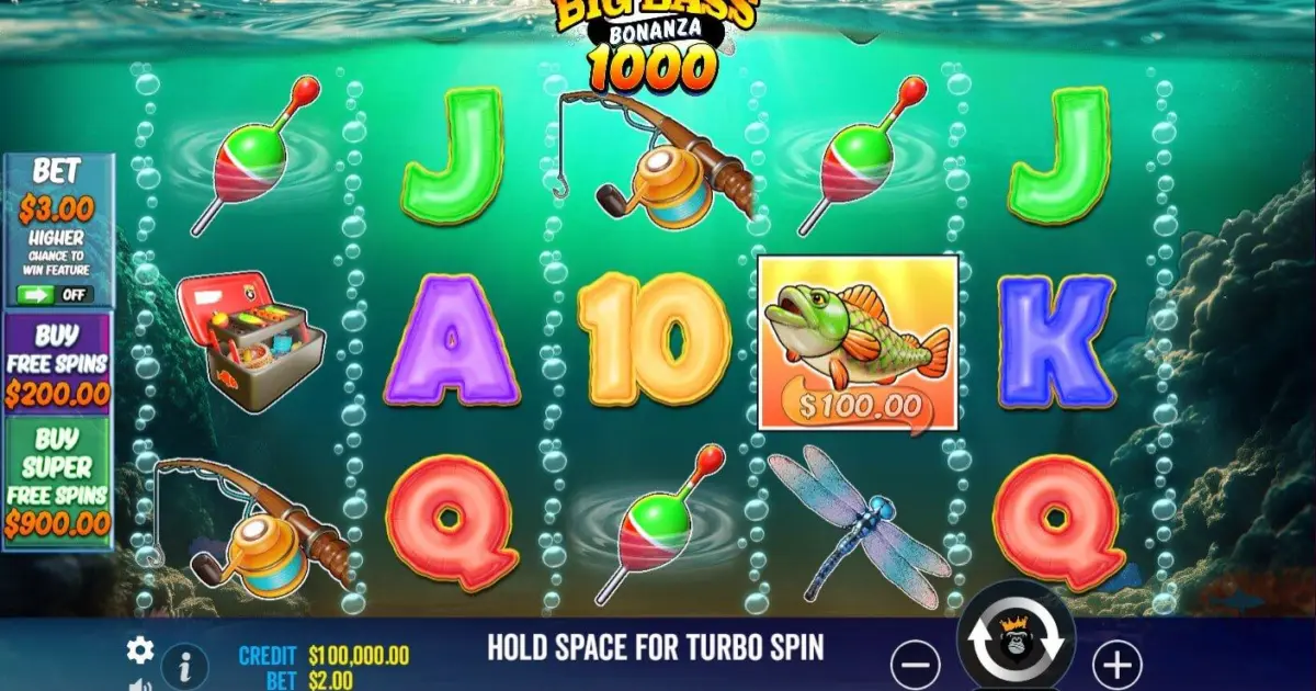 Big Bass Bonanza 1000 Slot — screenshot