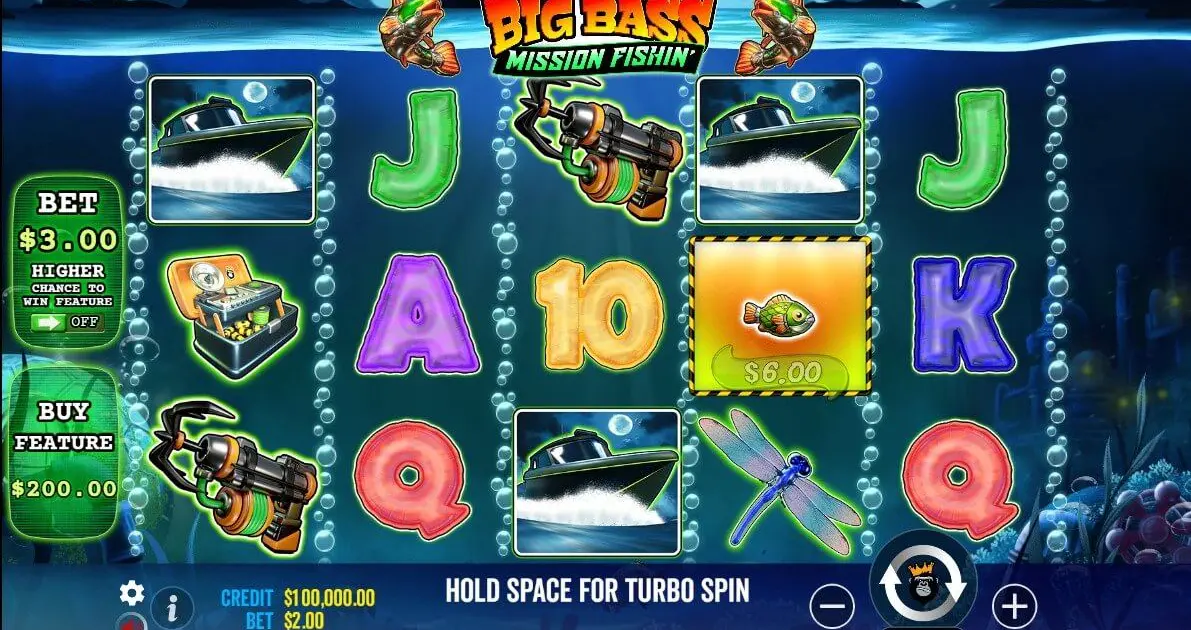 Big Bass Mission Fishin Slot — screenshot