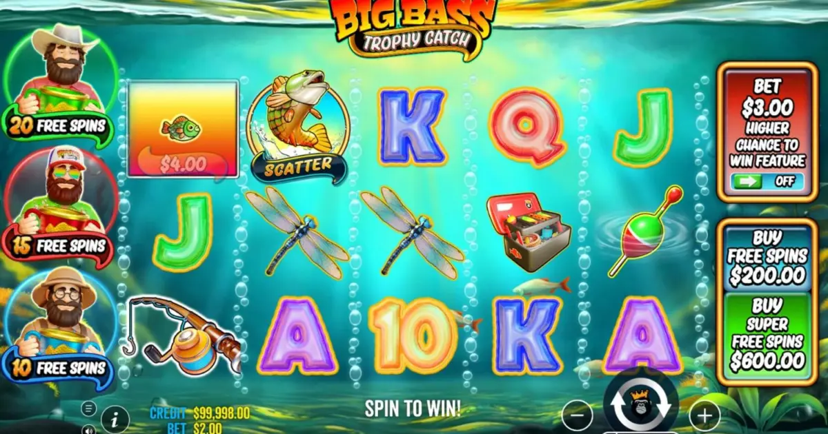 Big Bass Trophy Catch Slot — screenshot
