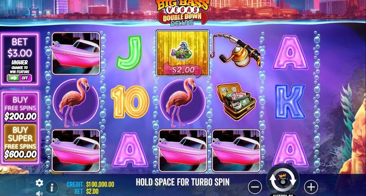 Big Bass Vegas Double Down Deluxe Slot — screenshot