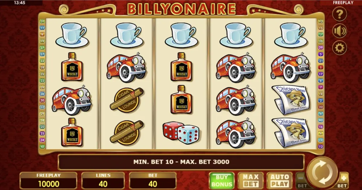 Billyonaire Bonus Buy Slot — screenshot