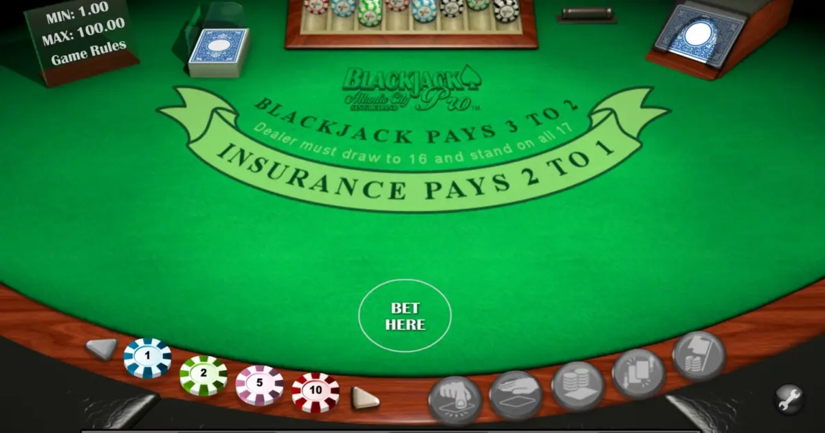 Black Jack Atlantic City SH Blackjack — screenshot