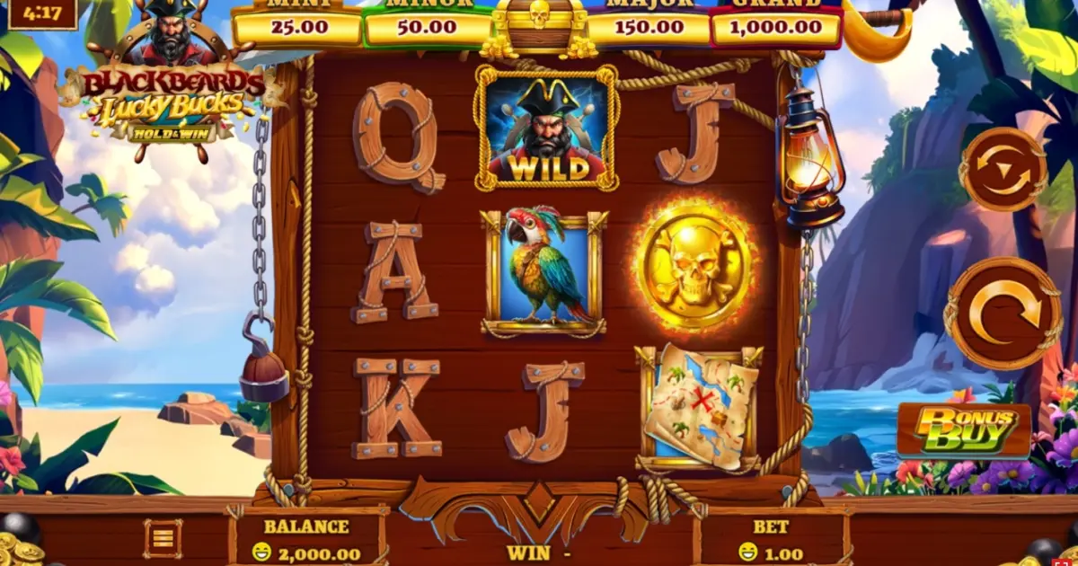 Blackbeard’s Lucky Bucks Slot — screenshot