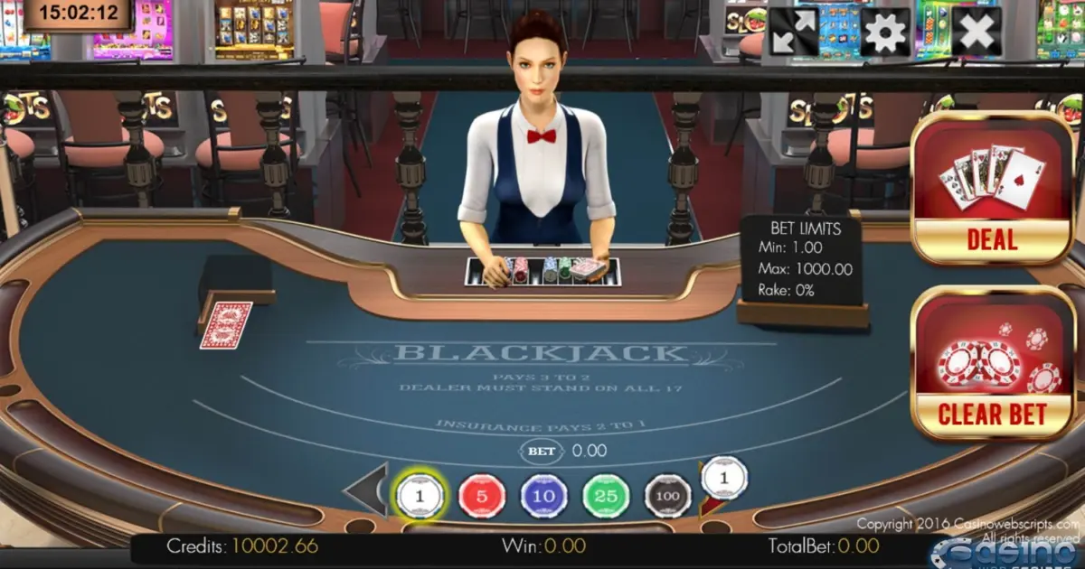 BlackJack 21 3D Dealer — screenshot