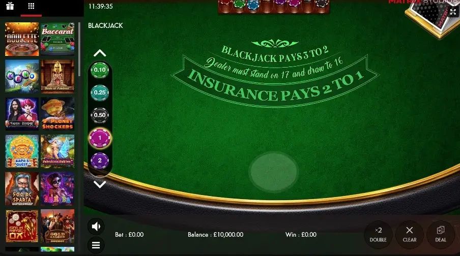 Blackjack (Boldplay) — screenshot