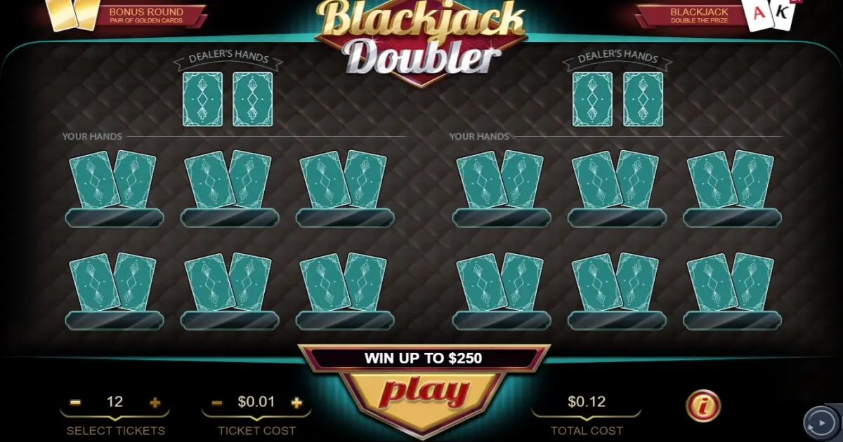 Blackjack Doubler — screenshot