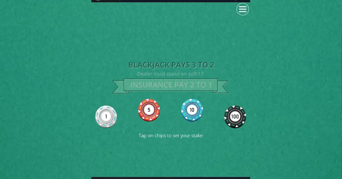 Blackjack (Esa Gaming) — screenshot