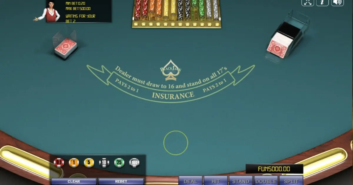 Blackjack Four Deck (Urgent Games) — screenshot