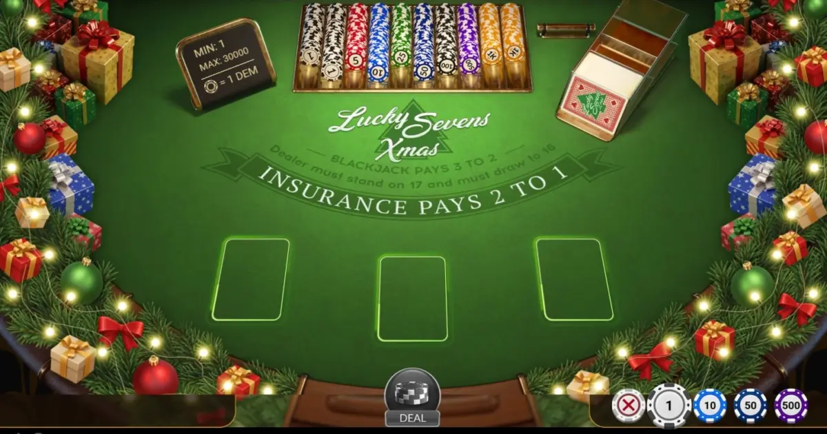 Blackjack Lucky 7s Xmas — screenshot