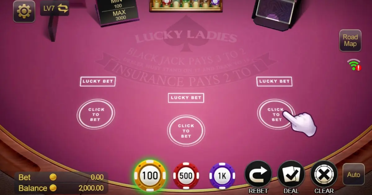 Blackjack Lucky Ladies — screenshot