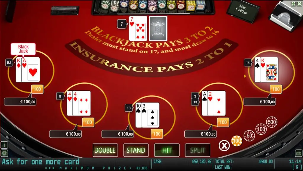 BlackJack Privee — screenshot