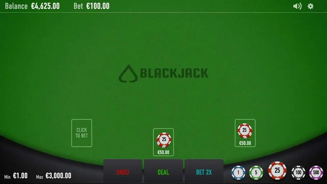 Blackjack (Relax Gaming) — screenshot