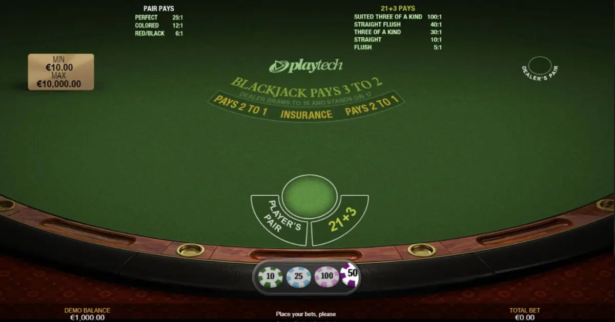 Blackjack Single Hand — screenshot