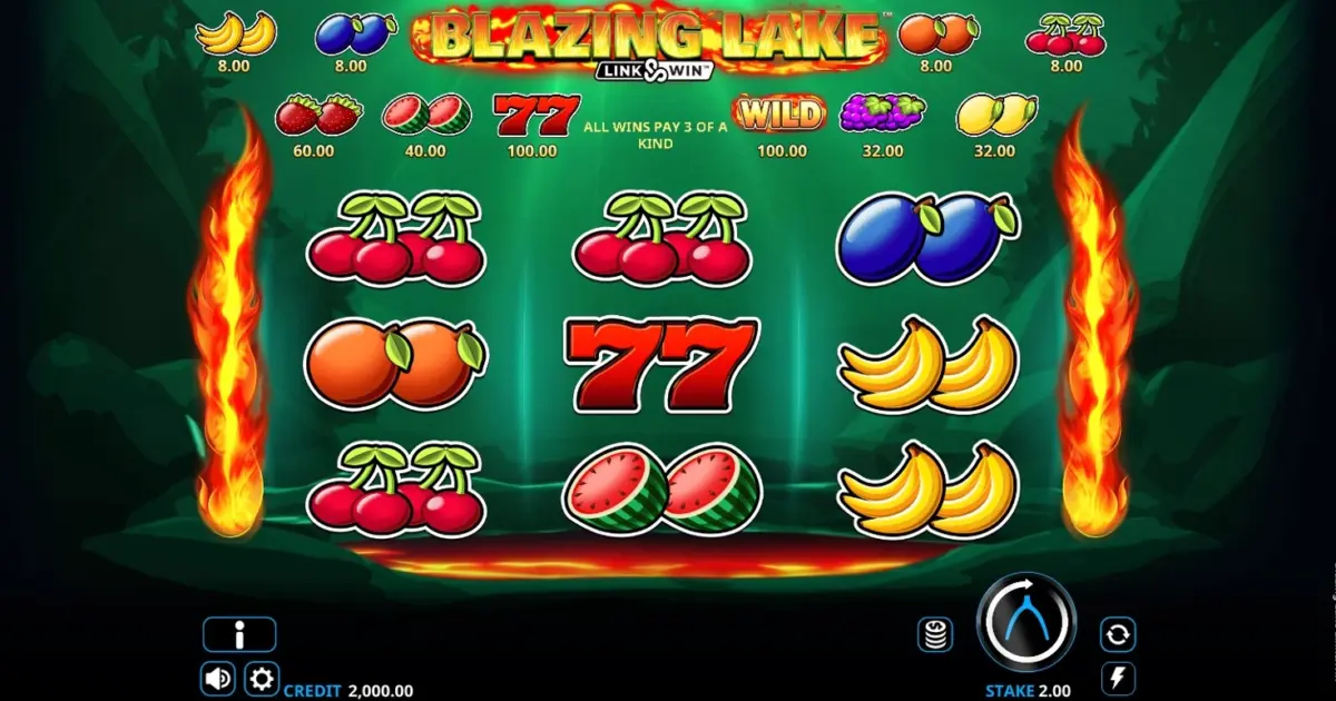 Blazing Lake Link & Win Slot — screenshot