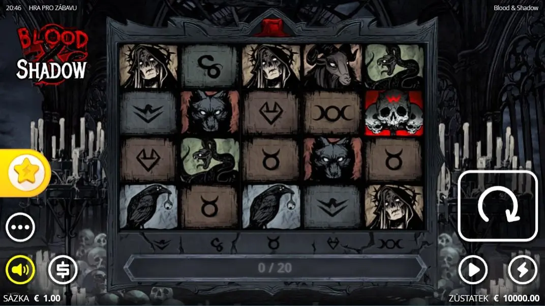 Blood and Shadow Slot — screenshot